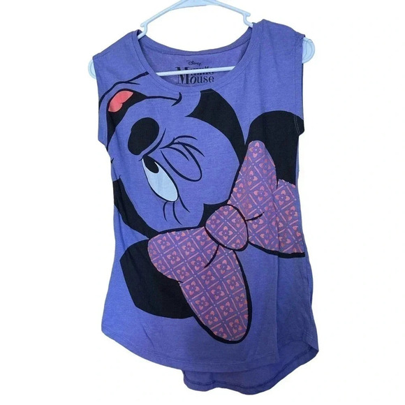 DISNEY MINNIE MOUSE PURPLE SHIRT SIZE SMALL - Picture 1 of 2